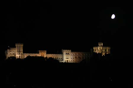 Moon over Windsor Castle